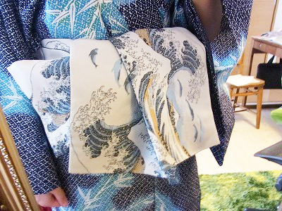 ひさかたろまん「富嶽三十六景」浮世絵風景画風リバーシブル半巾帯