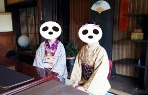 アンティーク着物で倉敷の古民家カフェ　くらしき茶房桜花さん